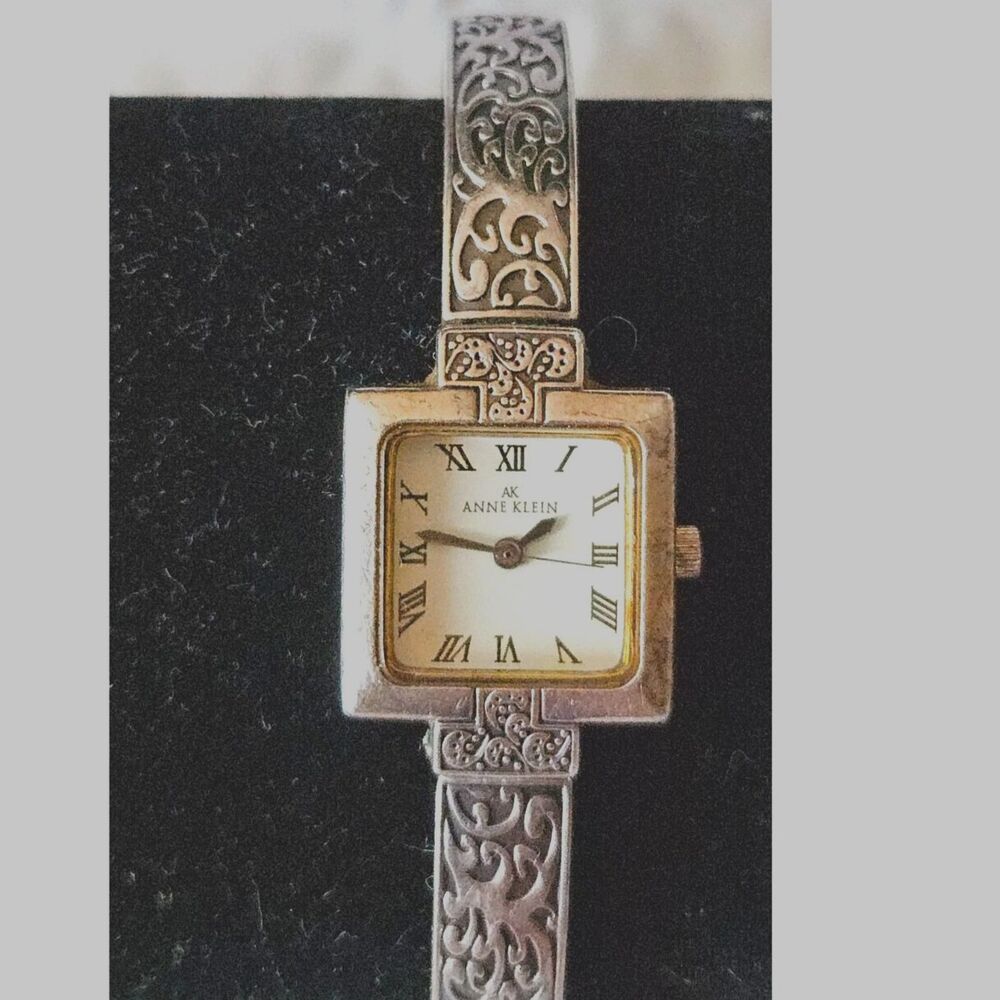 Vintage Anne Klein Two-Tone Square Dial Quartz Watch 10/5255